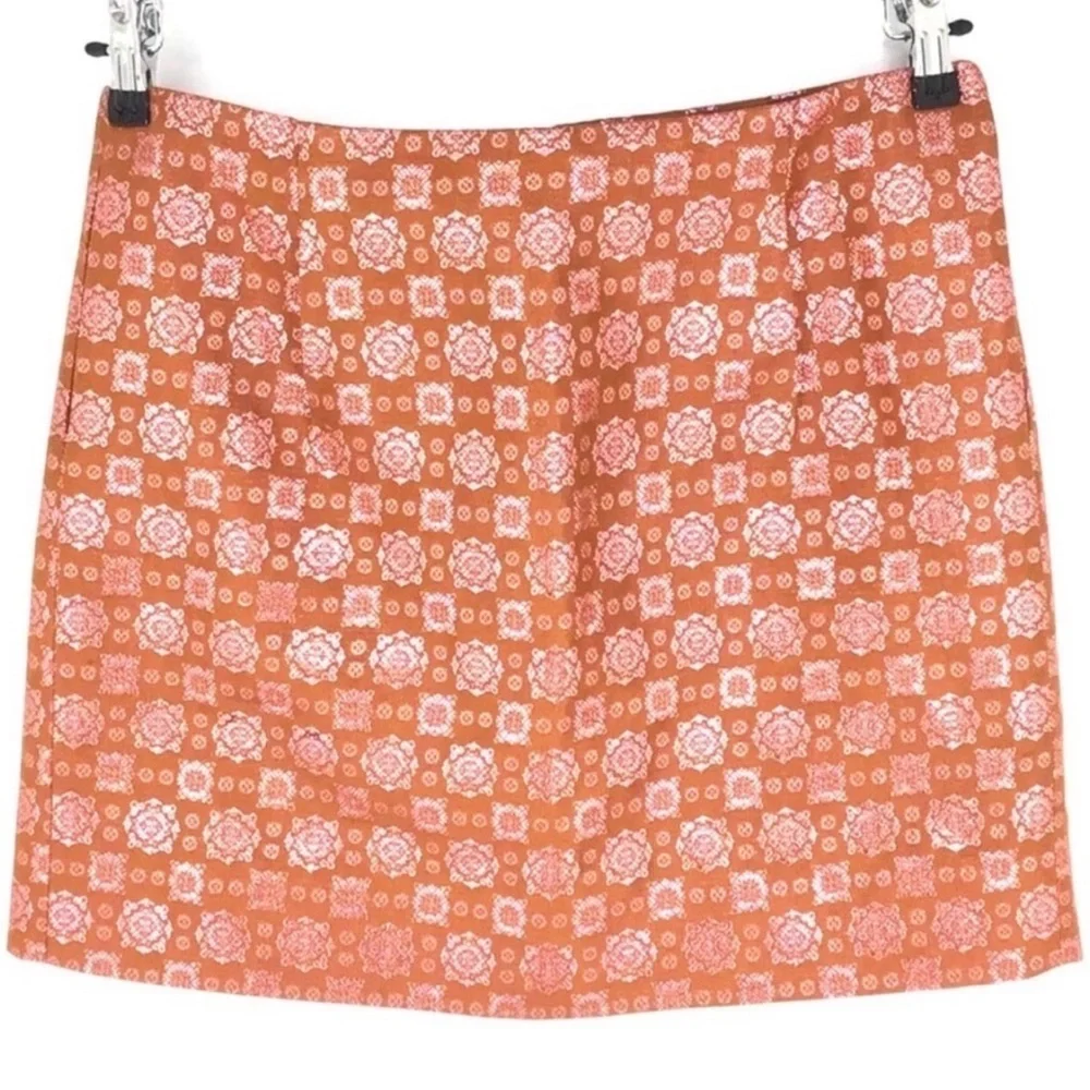 J. Crew Gold and Burnt Orange Skirt | US Size 8